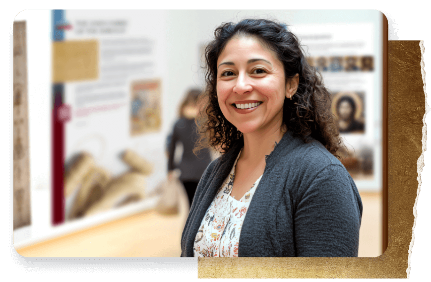 Shroud of Turin exhibit volunteer