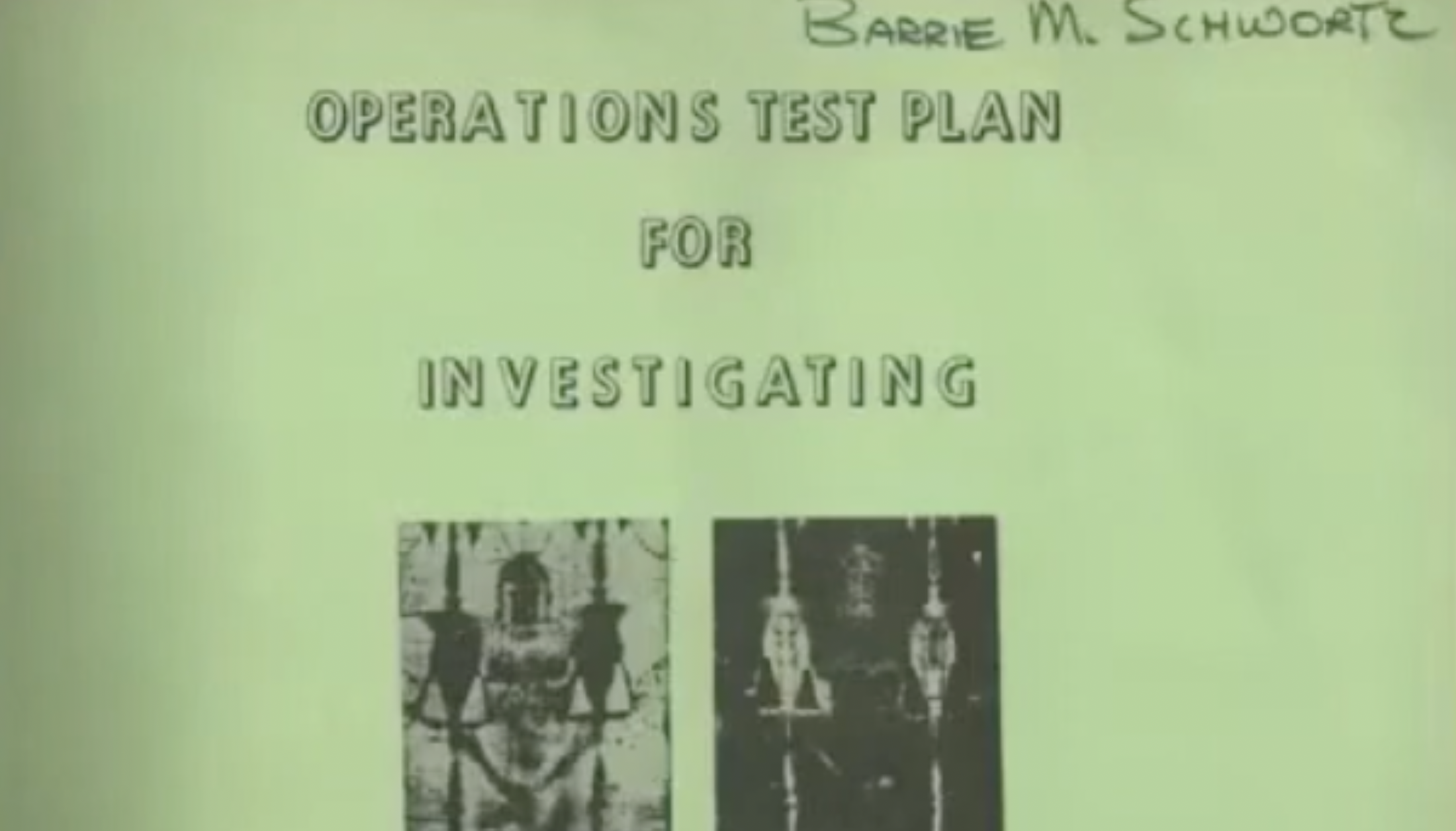 STURP Scientific Test Plan